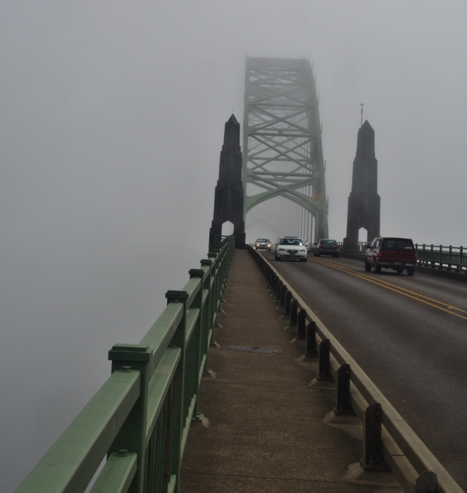  Yaquina Bay Bridge in fog